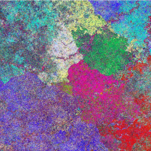 colorful satellite image